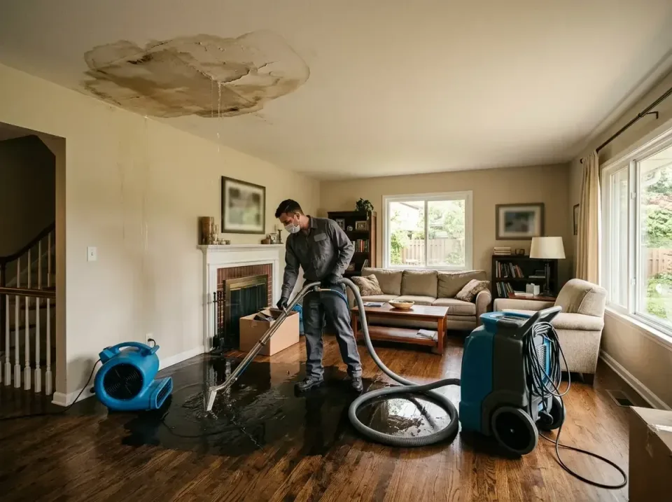 attic-pipe-burst-ceiling-drip-008 — frequently asked questions, Water Damage Restoration & Carpet Care in Vandalia, MO